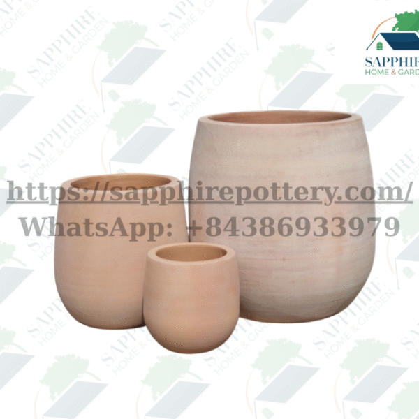 SAP1321154 Tuscan Terracotta Planter Set – Set of 3